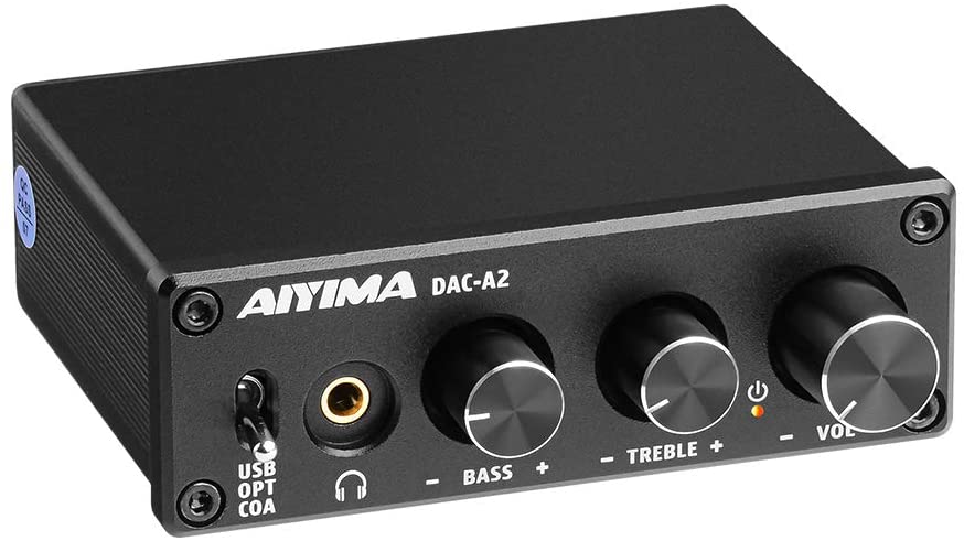 AIYIMA DAC-A2 ヘッドフォンアンプ】PC-USB 光ファイバ同軸入力 DAC 